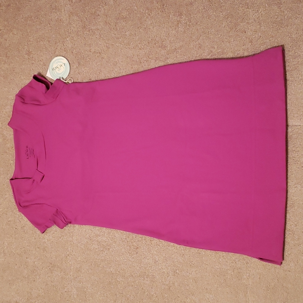 NWT Out 2 Launch Women's Magenta Knot Dress and Shorts 2 Piece Golf Set